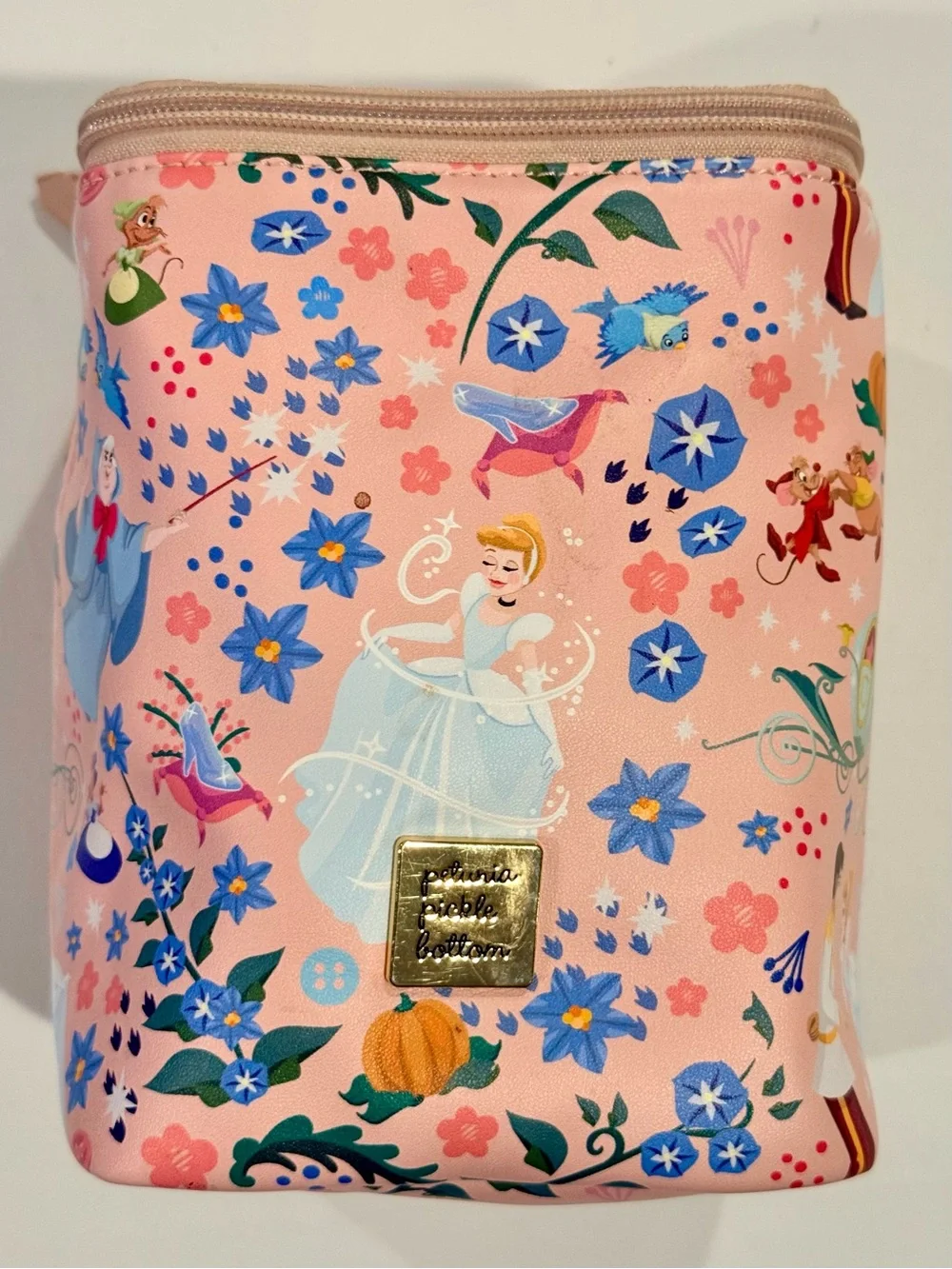 New Petunia Pickle Bottom Baby Bottle Cooler Bag Cinderella Pink Pixel Plus
